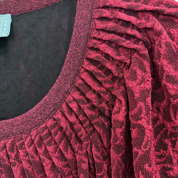 Rabbit Rabbit Rabbit Designs Cranberry Wine Red Mini Dress Women's Size 12 - Picture 7 of 12